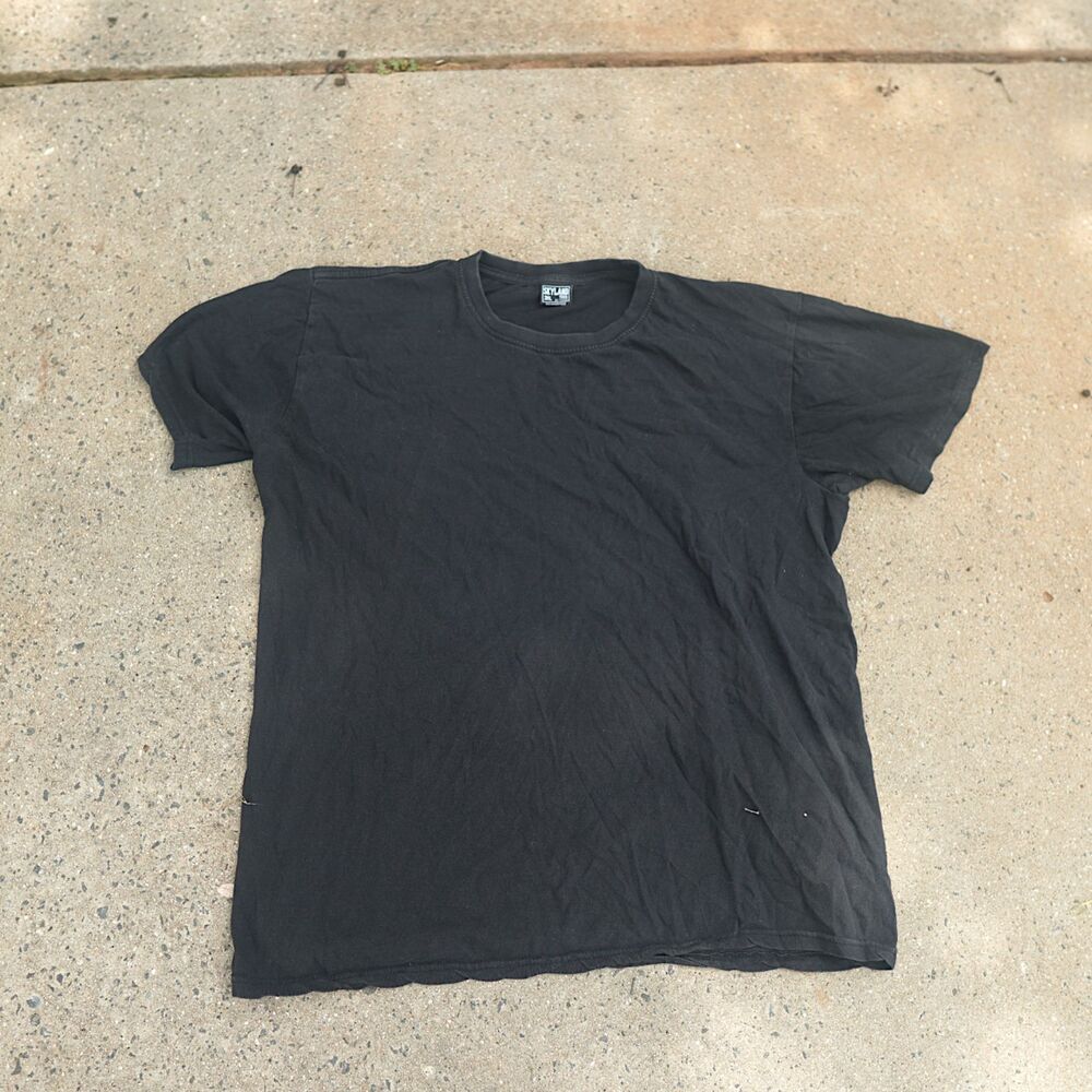 Skyland Tees Mens 3XL Graphic T-Shirt Black Short Sleeve Crewneck Plus Size Tee
